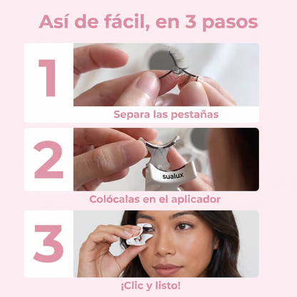 Pestañas Magnéticas Sin Pegamento Sualux™