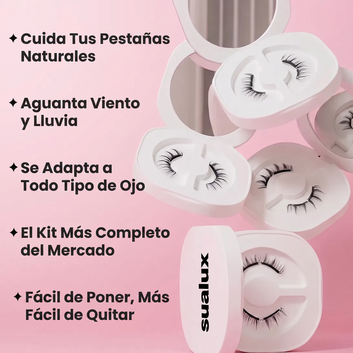 Pestañas Magnéticas Sin Pegamento Sualux™